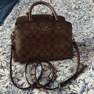 Coach Brown Signature Satchel